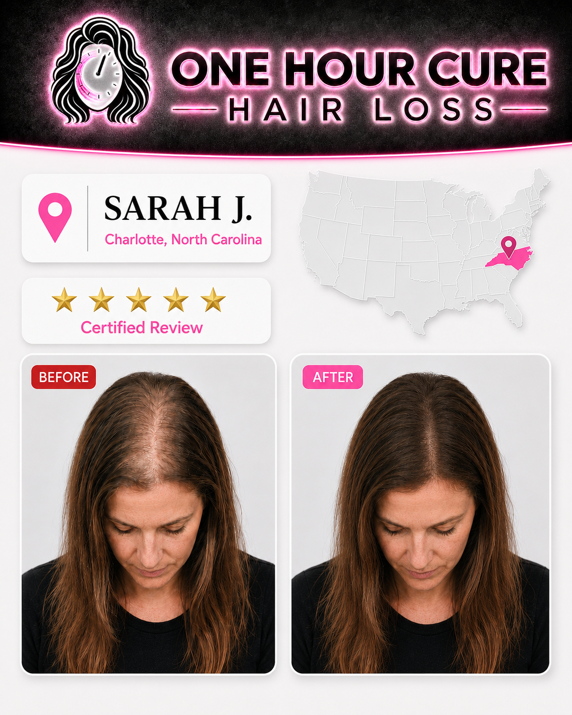 Customer before and after result
