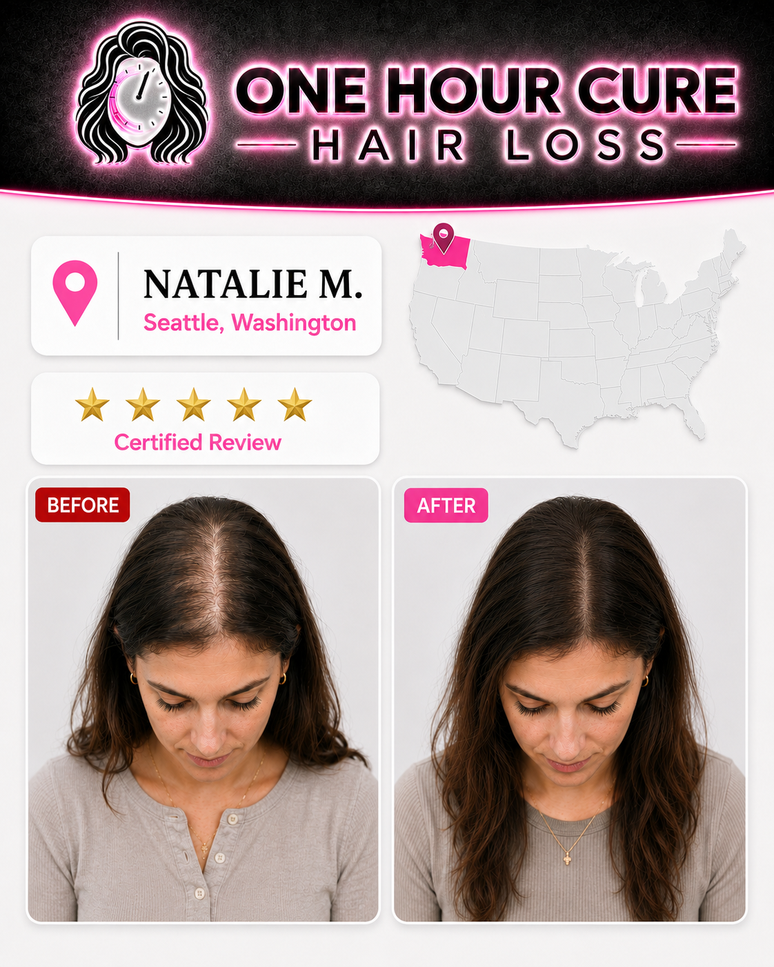 Customer before and after result