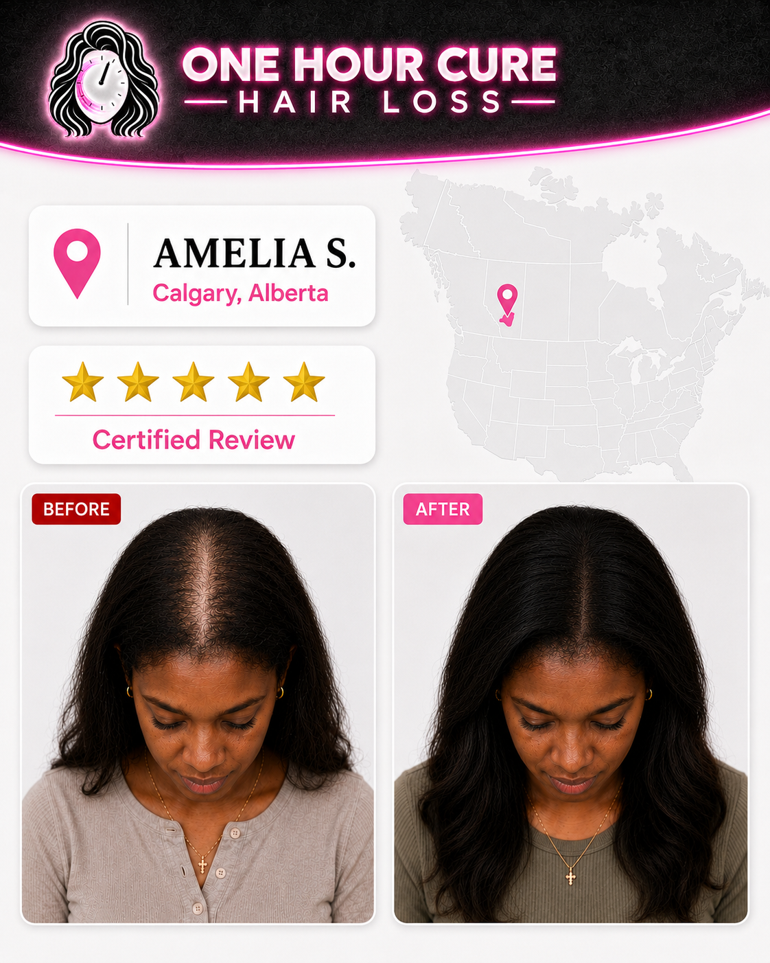 Customer before and after result