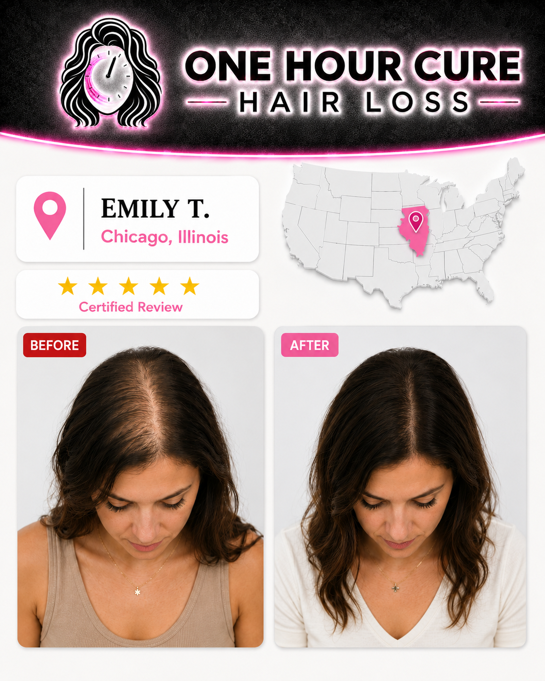 Customer before and after result