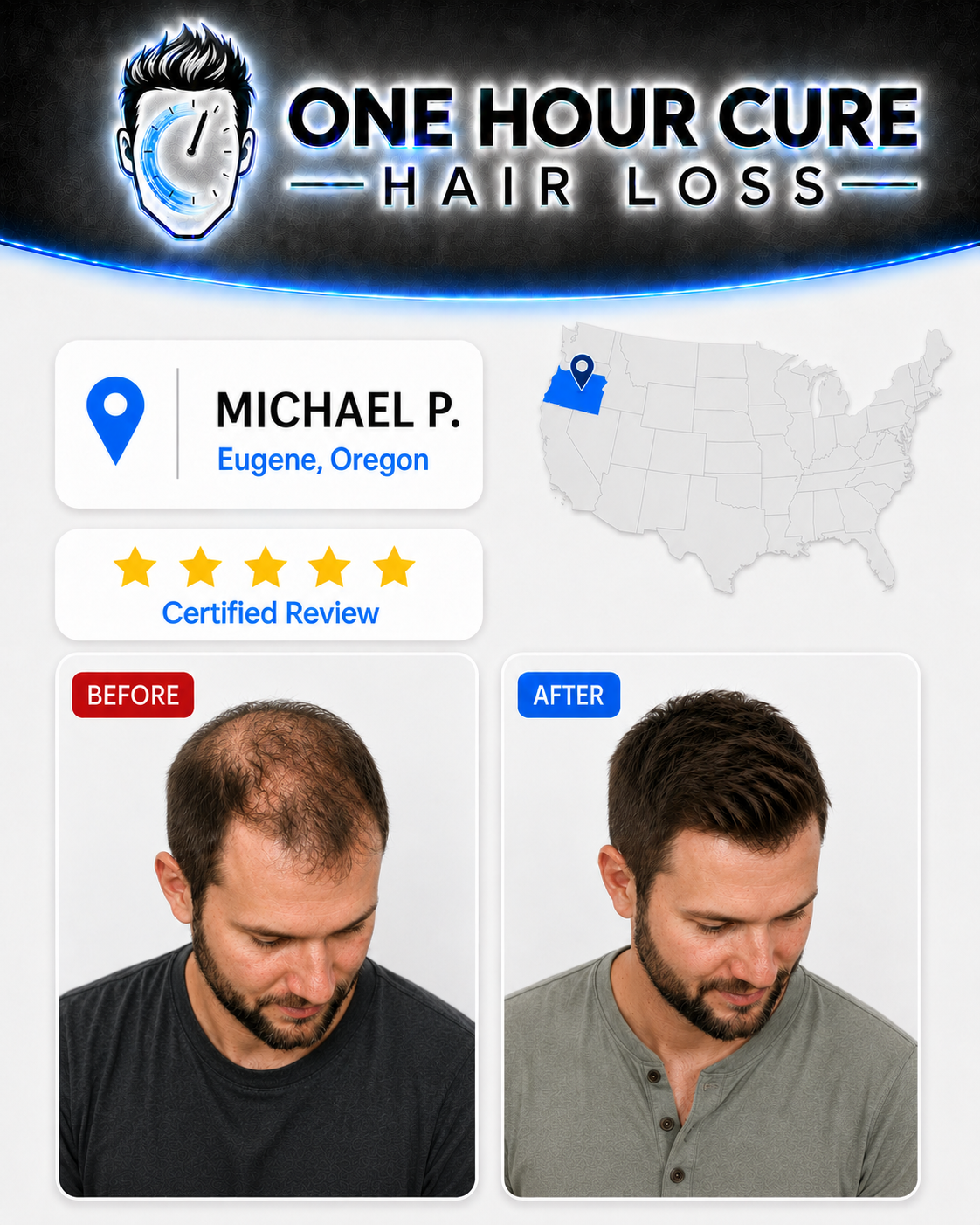 Customer before and after result